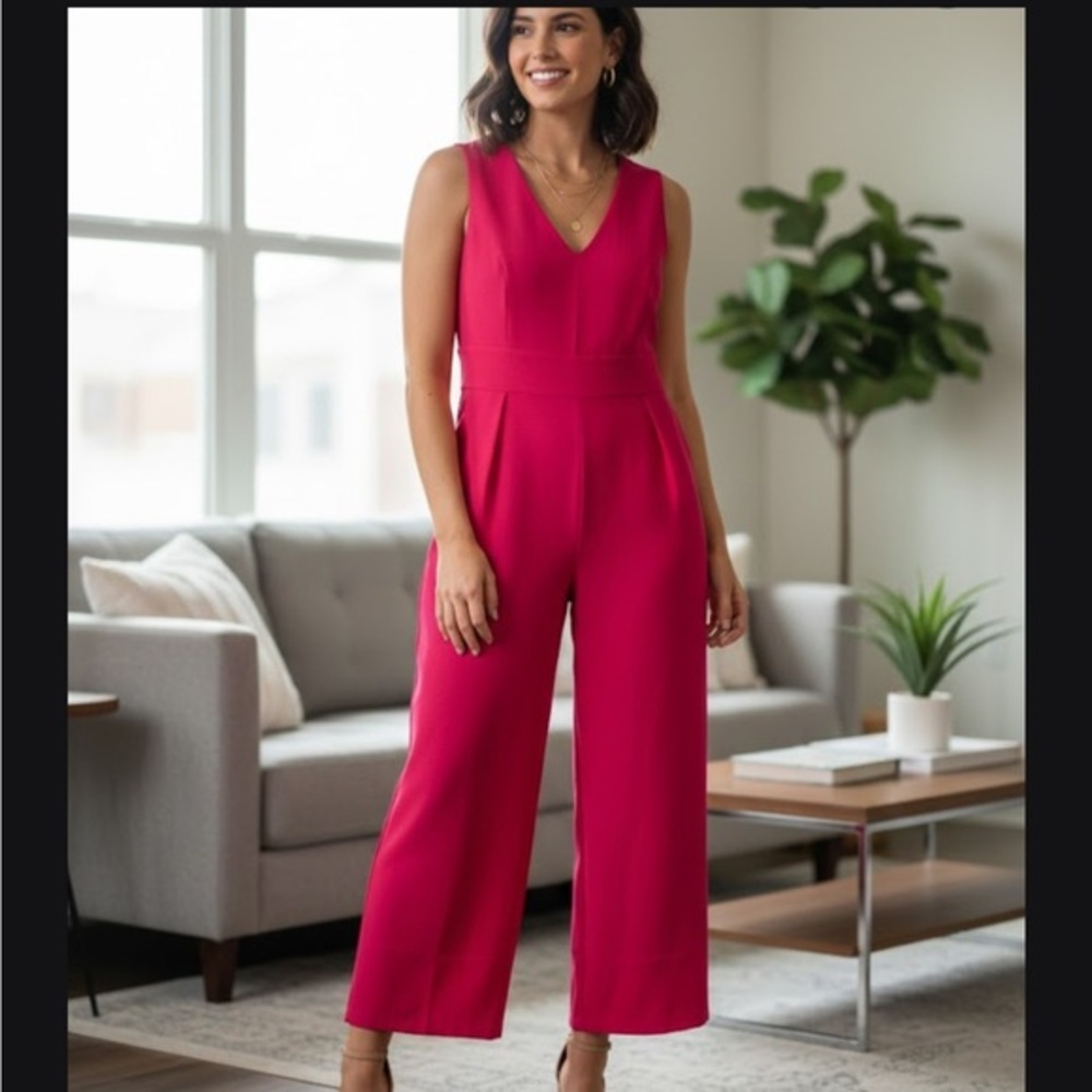 Sugarlips Fuchsia Sleeveless Jumpsuit